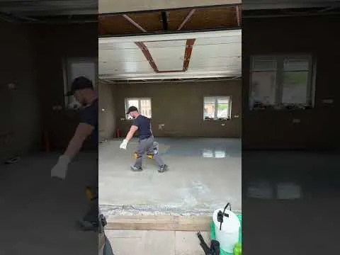Podlaha v garáži před a po, realizace M.K. decor